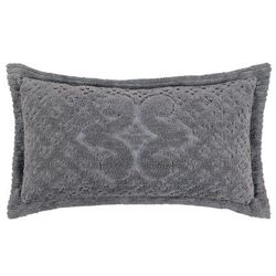 Ashton Collection Tufted Chenille Sham by Better Trends in Gray (Size STANDARD)