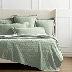 Diamond Matelasse Bedding - Pewter, Pewter Shams, King Pewter Shams - Frontgate Resort Collection™