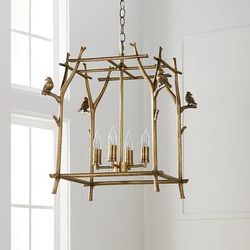 Aviary Pendant - Large Antique Brass - Frontgate