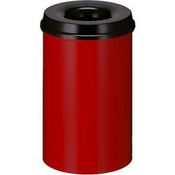 Poubelle Anti-feu 20l Rouge/noir - V-Part