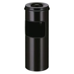 Poubelle-cendrier Avec Étouffoir 30l Noir - Vepabins