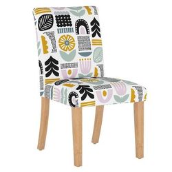 Helsinki Block Dining Chair by Skyline Furniture in Lavender Multi