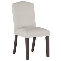 Stripe Back Dining Chair by Skyline Furniture in Taupe