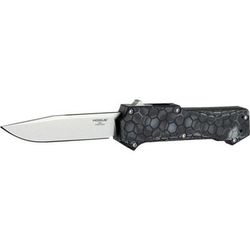 Hogue Compound Automatic Folding Knife 3.5in CPM S30V Stainless Clip Point Blade G-Mascus Black G10 Handle 34039