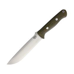 Bark River Bravo 1.5 Green Canvas Fixed Blade Knife 6in CPM-3V Steel Green Canvas Micarta Handle 07-123MGC