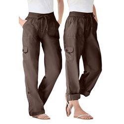 Plus Size Women's Convertible Length Cargo Pant by Woman Within in Chocolate (Size 30 W)