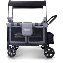 WonderFold W4 Original Quad (4 Seater) Stroller Wagon - Gray