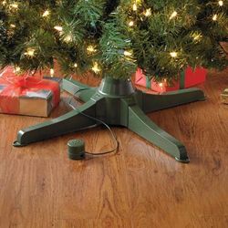 Musical Rotating Christmas Tree Stand by BrylaneHome in Green