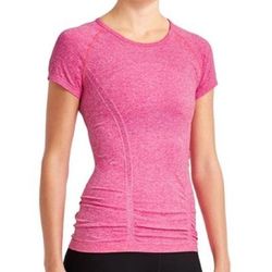 Athleta Tops | Athleta Fastest Track Top Short Sleeve Seamless | Color: Pink | Size: S