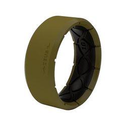 Groove Life Men's Zeus EDGE Ring Silicone, Olive Drab/Black SKU - 804971