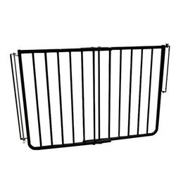 Black Outdoor Safety Pet Gate, 2" L X 36" W X 29.5" H, 11 LBS