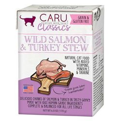 Wild Salmon & Turkey Stew Wet Cat Food, 6 oz.