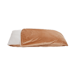 Essentials Snooze Fest Pillow Pocket Dog Bed, 32" L X 24" W, Medium, White