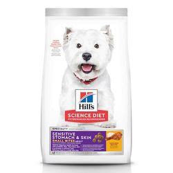 Science Diet Adult Sensitive Stomach & Skin Small Bites Chicken Recipe Dry Dog Food, 4 lbs.