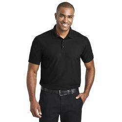 Port Authority K600 EZPerformance Pique Polo Shirt in Black size 3XL | Polyester