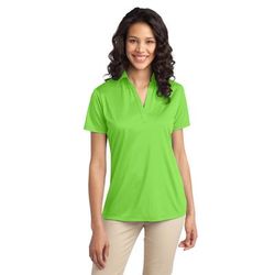 Port Authority L540 Women's Silk Touch Performance Polo Shirt in Lime size 3XL | Polyester