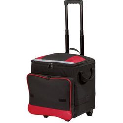 Port Authority BG119 Rolling Cooler in Red size OSFA | Polyester
