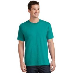 Port & Company PC54 Core Cotton Top in Bright Aqua size 2XL | Blend