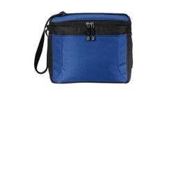 Port Authority BG513 12-Can Cube Cooler in Twilight Blue/Black size OSFA | Polyester Blend