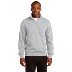 Sport-Tek ST253 1/4-Zip Sweatshirt in Heather size Large | Polyester Blend