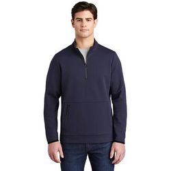 Sport-Tek ST281 Triumph 1/4-Zip Pullover T-Shirt in Navy Blue size 2XL | Cotton Blend