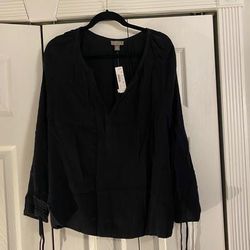 J. Crew Tops | Jcrew Long Sleeve Shirt | Color: Black | Size: Xl