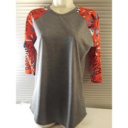 Lularoe Tops | Lularoe Boom Bang Tunic Top Xs | Color: Gray/Red | Size: Xs