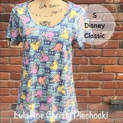 Lularoe Tops | Lularoe Disney Classic | Color: Blue | Size: S