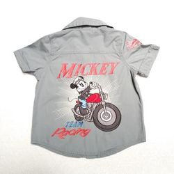 Disney Shirts & Tops | Hp Disney Baby Mickey Mouse Motorcycle Shirt | Color: Gray/Red | Size: 24mb