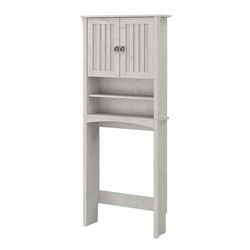 Bush Furniture Salinas Over The Toilet Storage Cabinet in Linen White Oak - Bush Furniture SAS268LW-03