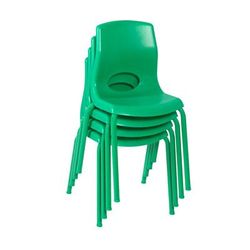 "MyPosture 14" Child Chair - 4 Pack - Green - Children's Factory AB8014PG4"