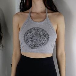 Brandy Melville Tops | Backless Crop Top | Color: Gray | Size: S