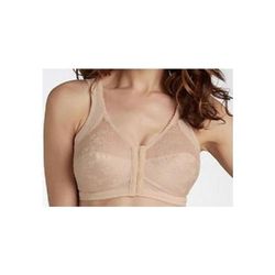 Plus Size Women's Front Closure Back Support Bandeau Bra by Rago in Blush (Size 50 B)