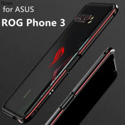 Coque de luxe en aluminium Ultra-mince pour ROG Phone3 pour Asus ROG Phone 3 ZS661KS + 2 films (1