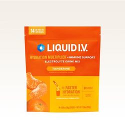 Liquid I.V. Tangerine Hydration Multiplier w/Immune Support - Electrolyte Drink Mix Packets