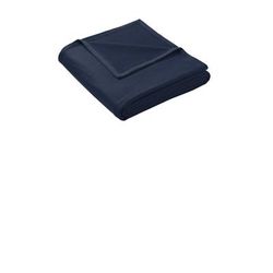 Port & Company BP79 Oversized Core Fleece Sweatshirt Blanket in Navy Blue size OSFA | Cotton Polyester