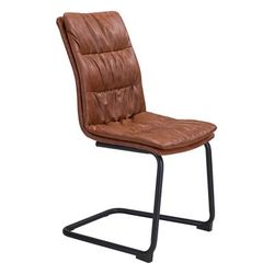 Sharon Dining Chair (Set of 2) Vintage Brown - Zuo Modern 101955