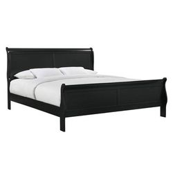 Ellington King Panel Bed in Black - Picket House Furnishings B.11458.KB