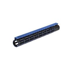 UTG Pro M-LOK AR15 15in Super Slim Rail Black / Blue 2-Tone MTU019SSMB2