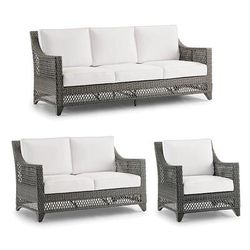 Graham Tailored Furniture Covers - Modular, 3-pc. Curved Sofa Set, Gray - Frontgate