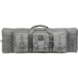 Bulldog Cases & Vaults Deluxe 36in Single Tactical Rifle Case w/ Backpack Straps Seal Gray BDT35-36SG