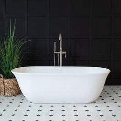 Randolph Morris Leontine 63 Inch Resin Double Ended Tub RMBB8-MW