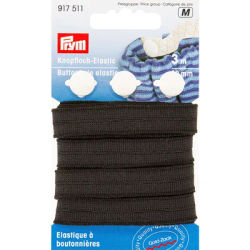 Prym Gold-Zack Élastique pour boutonnières, largeur : 12 mm, longueur : 3 m