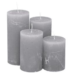 Bougies rustiques, gris