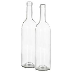 Bouteilles en verre pour déco, 31,5 cm, 7,5 cm Ø, 2 pièces