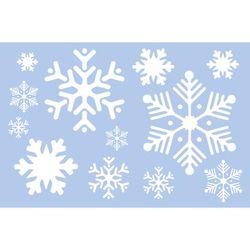 buttinette Pochoir "flocons de neige", 59 x 39 cm