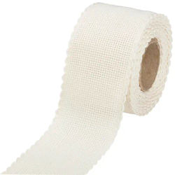 Bande Aïda à broder, écru naturel, largeur : 5 cm, rouleau de 5 m