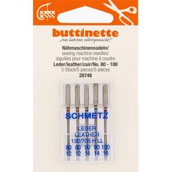 buttinette Aiguilles pour machine à coudre "cuir"