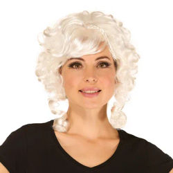 Perruque « baroque » femme, blanc