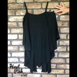 Free People Tops | Hp Free People Tunic Boho Tank Top | Color: Black | Size: S
